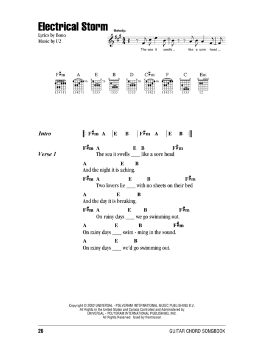 Electrical Storm Electrical Storm Electric Guitar scores gallery preview page 1