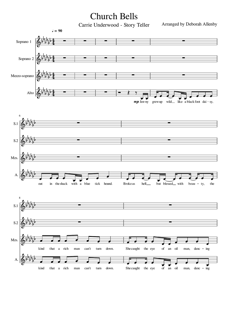 Church Bells SSA scores gallery preview page 1