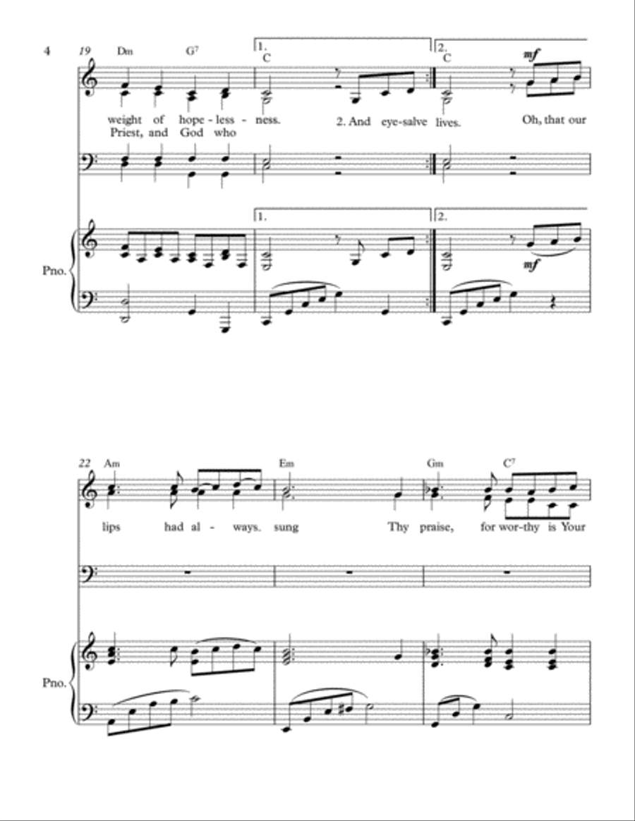 Laodicean Plea 4-Part scores gallery preview page 5
