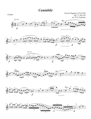 Cantabile (Clarinet solo)