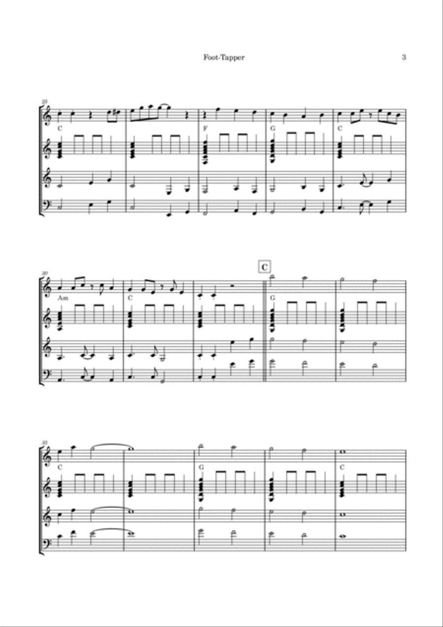 Foot Tapper Guitar Ensemble scores gallery preview page 6