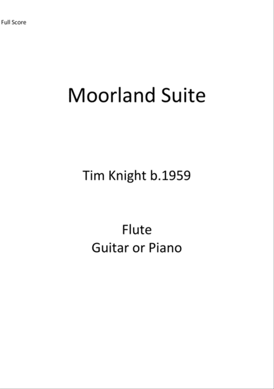 Moorland Suite Flute scores gallery preview page 1