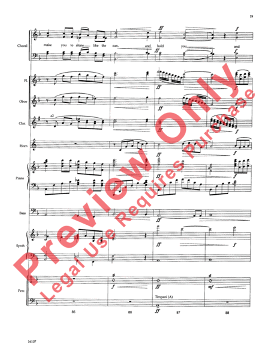 On Eagle's Wings On Eagle's Wings Choir scores gallery preview page 20