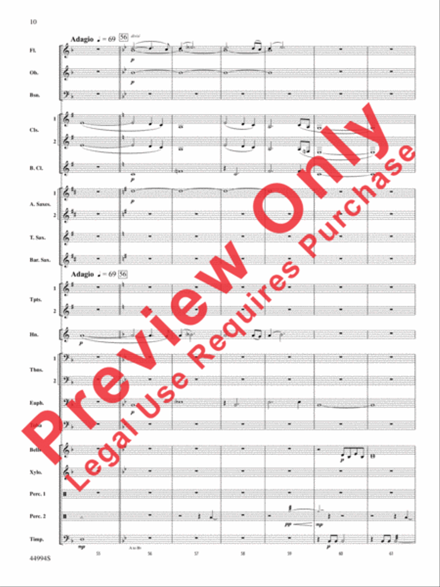 In tantum lux Concert Band scores gallery preview page 30