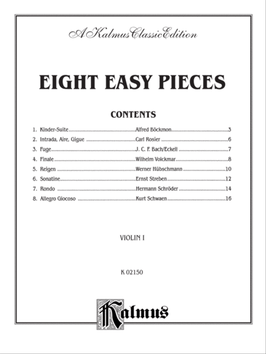 Eight Easy Pieces