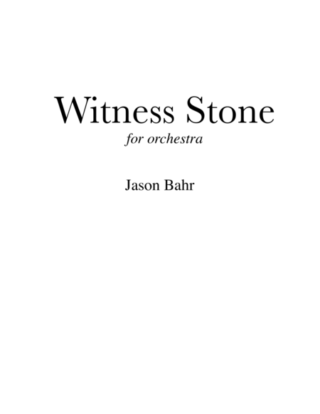 Witness Stone