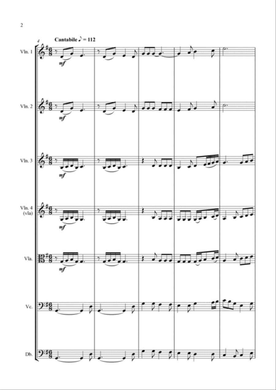 Shenandoah - for String Orchestra String Orchestra scores gallery preview page 5