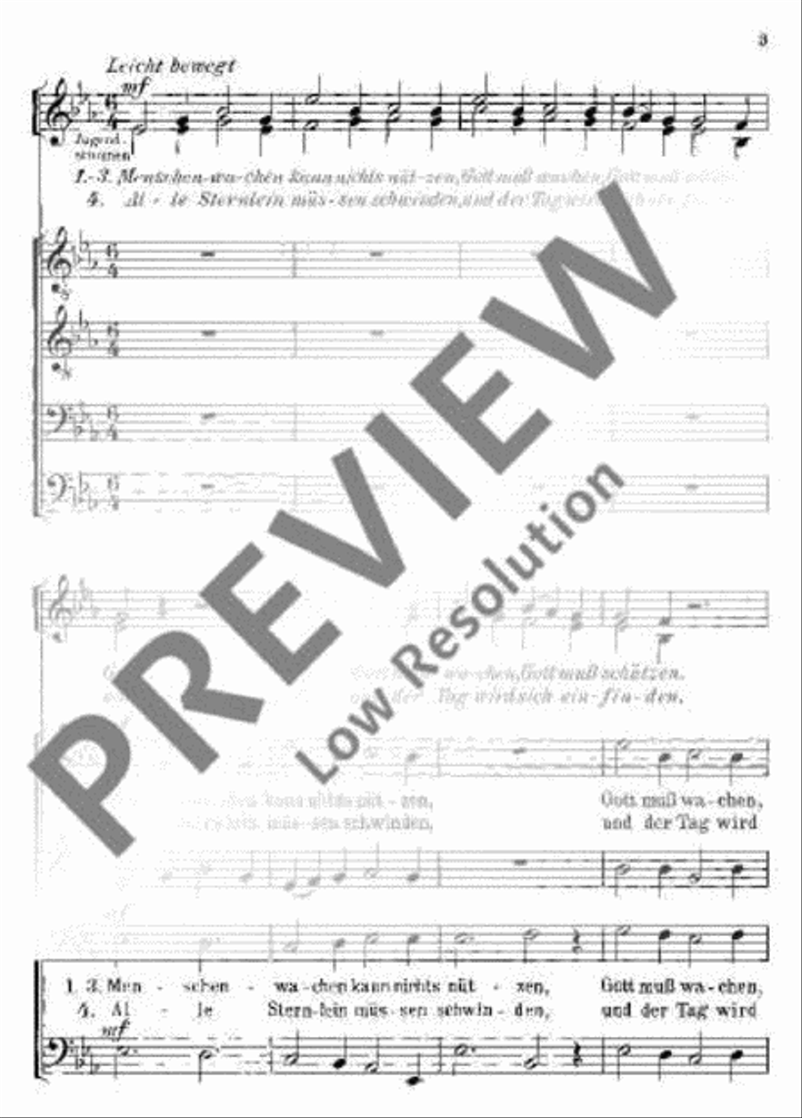 Stundenruf des Wächters Stundenruf des Wächters TTBB scores gallery preview page 4