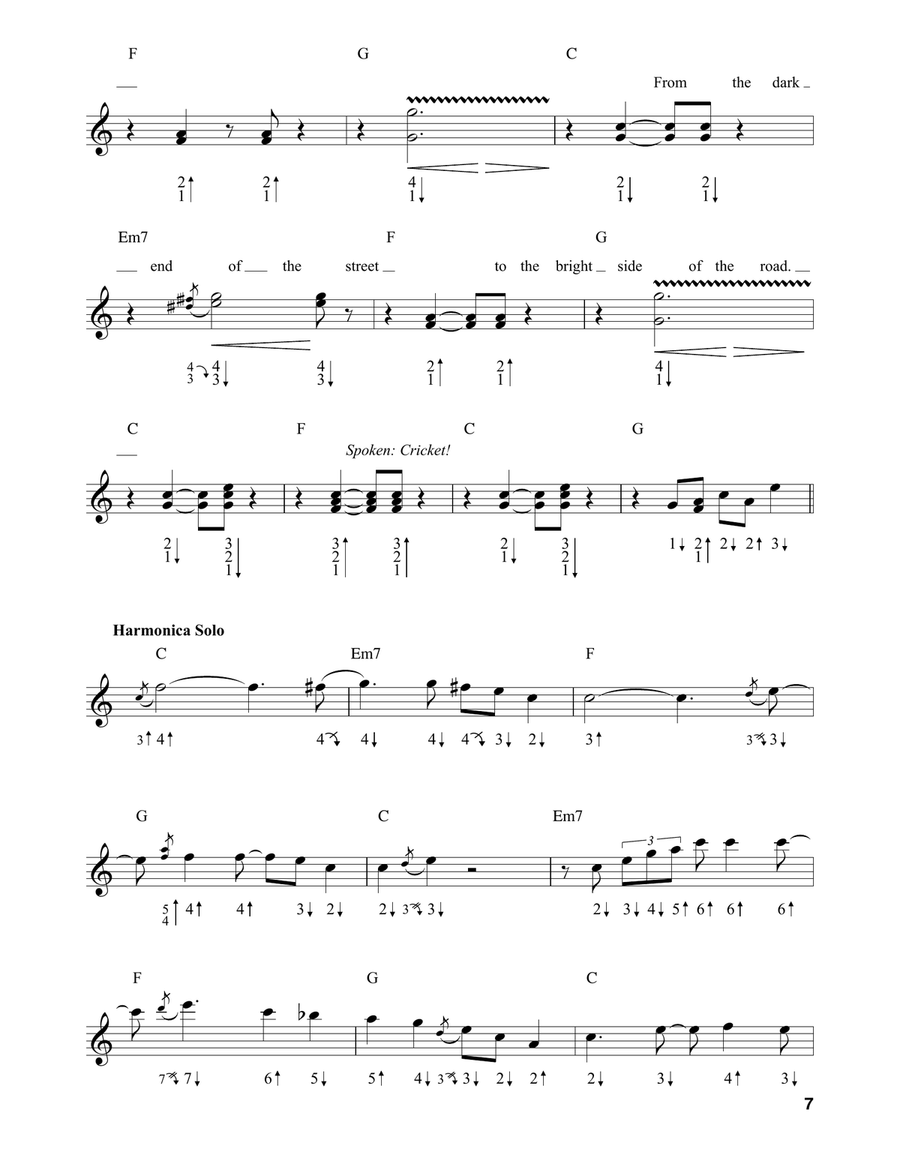 Bright Side Of The Road Harmonica scores gallery preview page 4