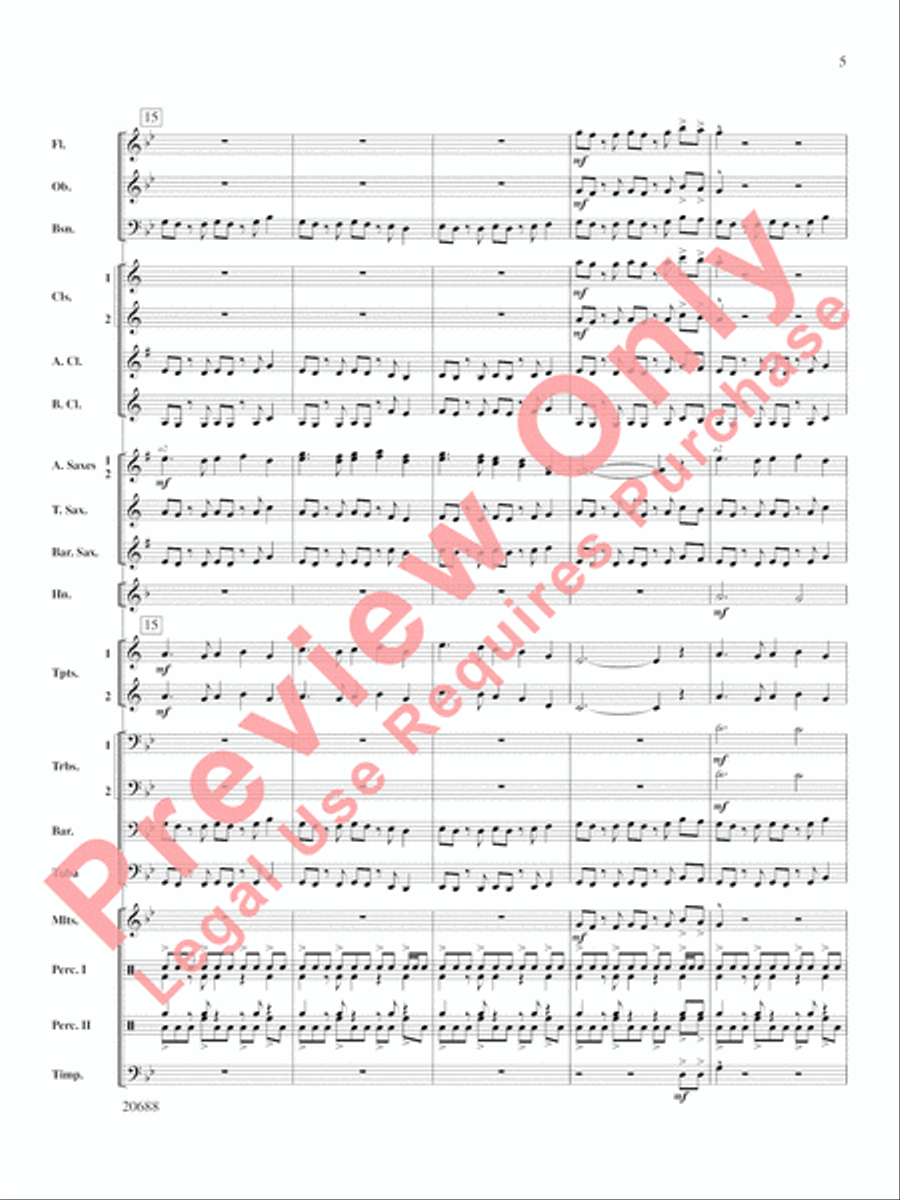 Quintero Concert Band scores gallery preview page 6