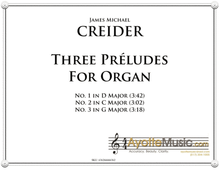 Three preludes for Organ image number null