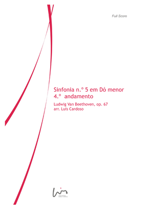 Book cover for Sinfonia 5 (Beethoven's 5th Symphony, 1th movement - transcription for Concert Band)