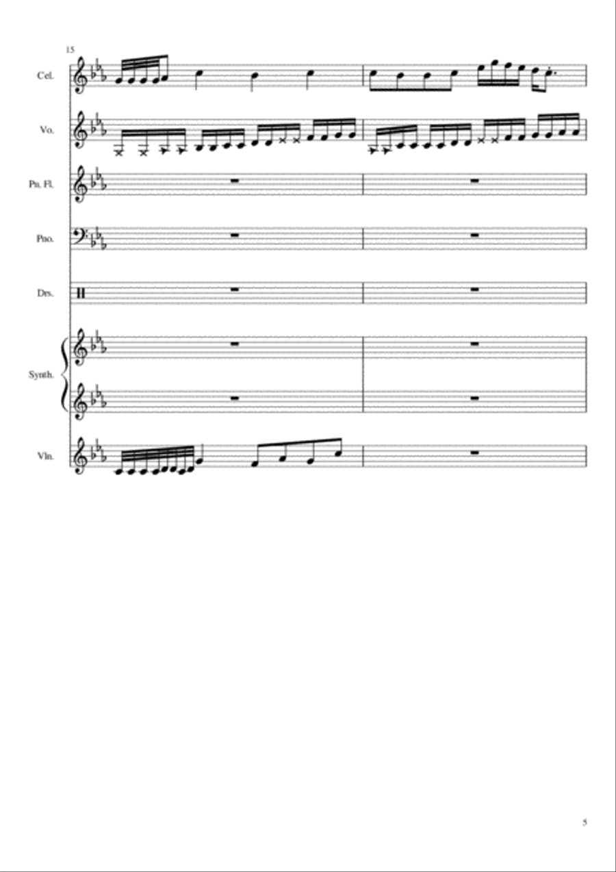 BarunSadandExcitedMusicForFilm Small Ensemble scores gallery preview page 5