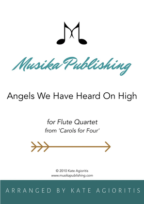 Book cover for Angels We Have Heard on High - Flute Quartet