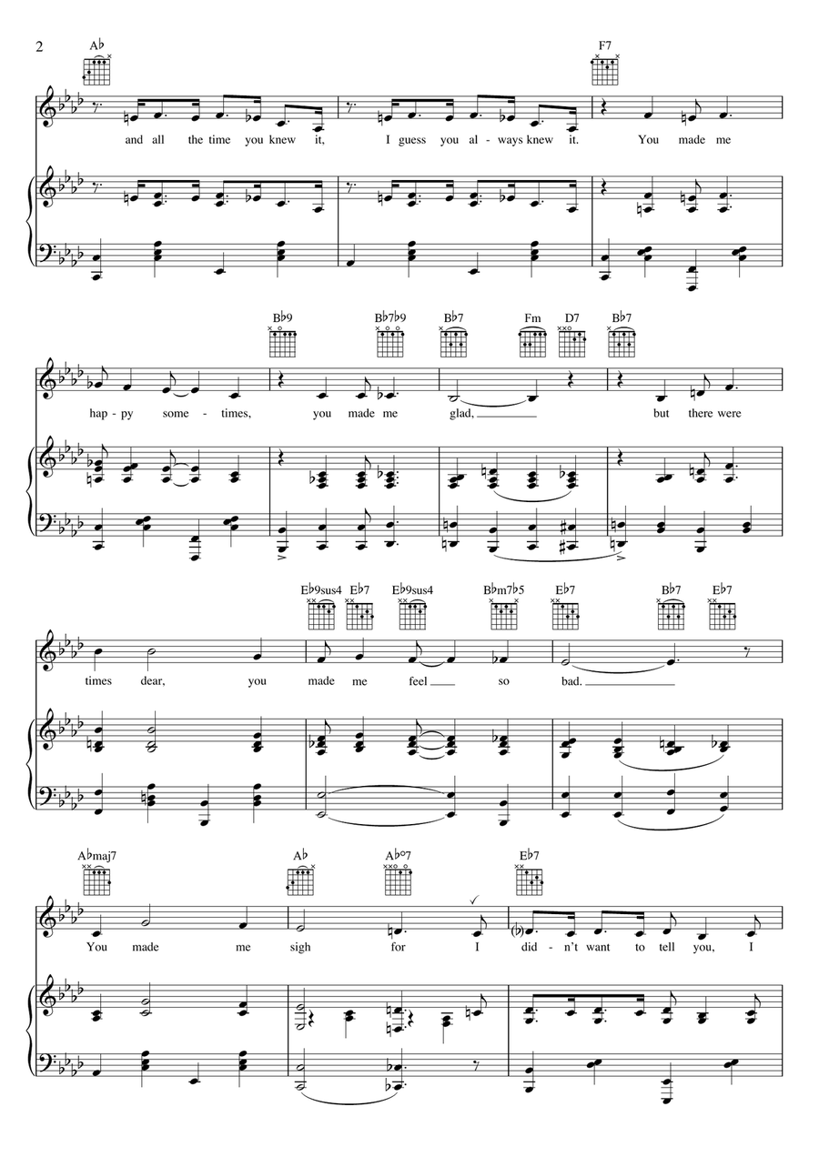 You Made Me Love You (I Didn't Want To Do It) Voice scores gallery preview page 2