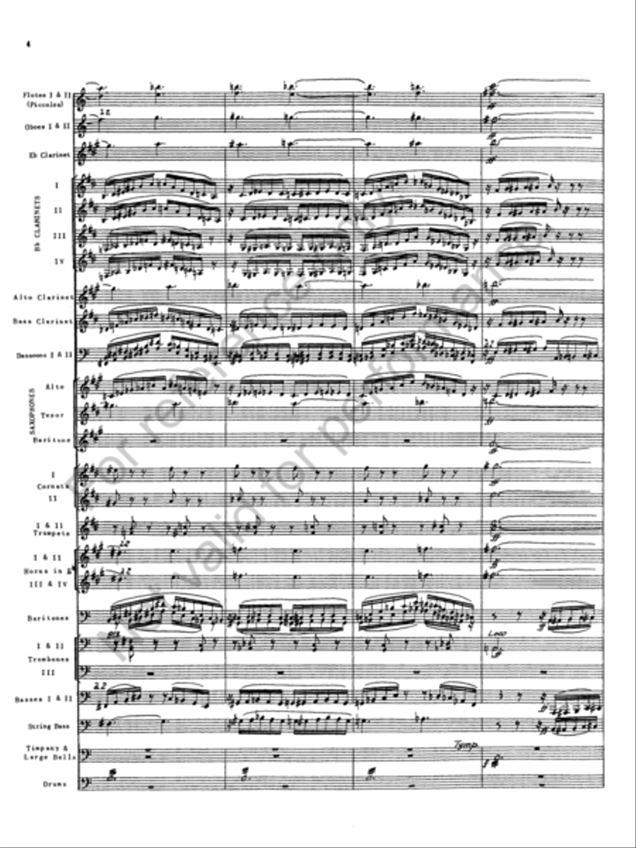 The Golden Legend Concert Band scores gallery preview page 36