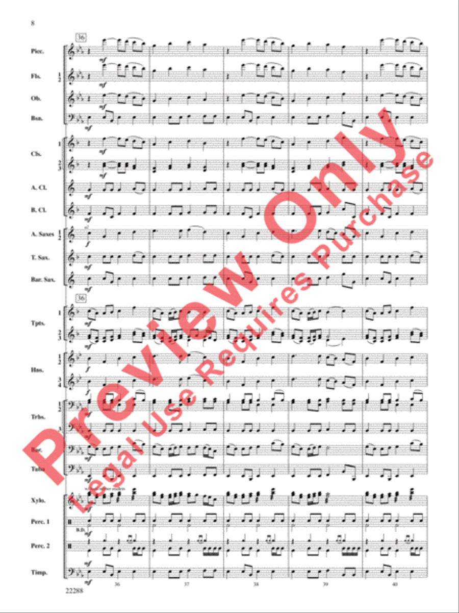 Mandjiani Mandjiani Concert Band scores gallery preview page 9