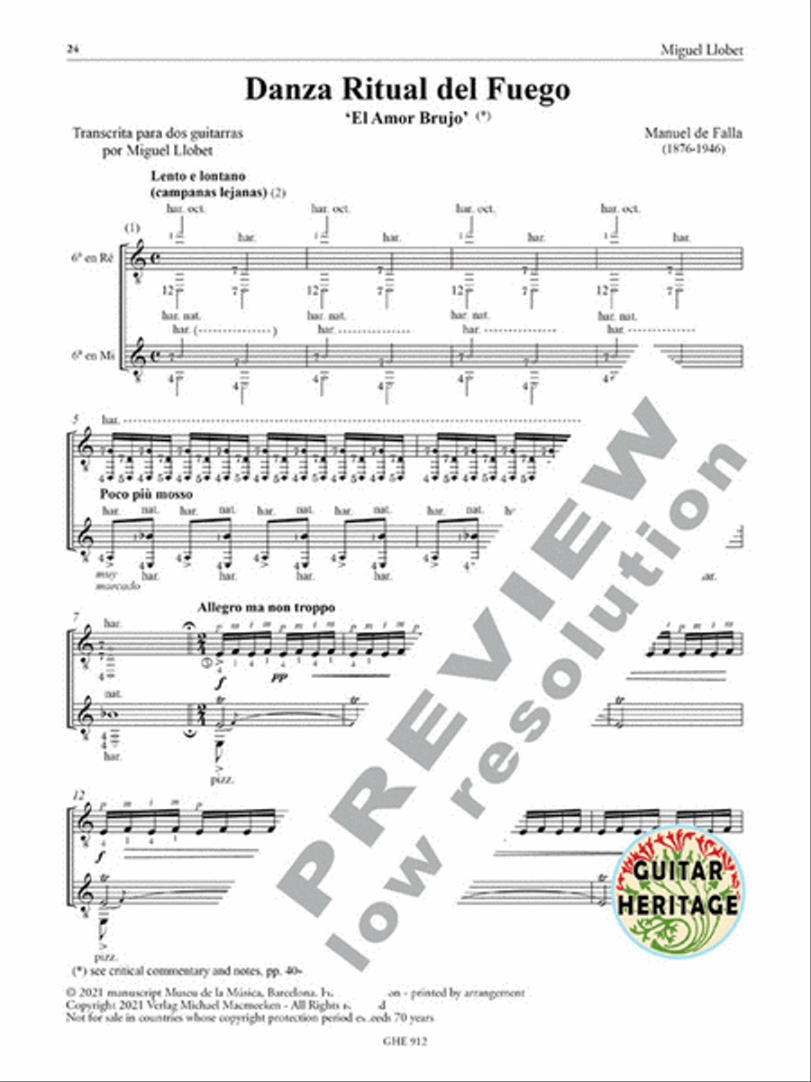Works for Guitar Duo Vol. 12 Classical Guitar scores gallery preview page 5