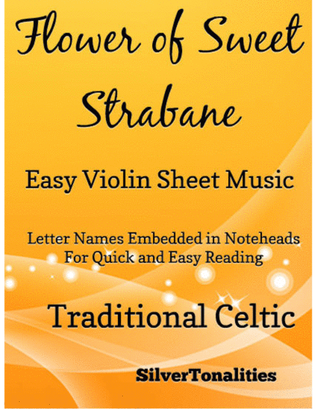 Book cover for Flower of Sweet Strabane Easy Violin Sheet Music