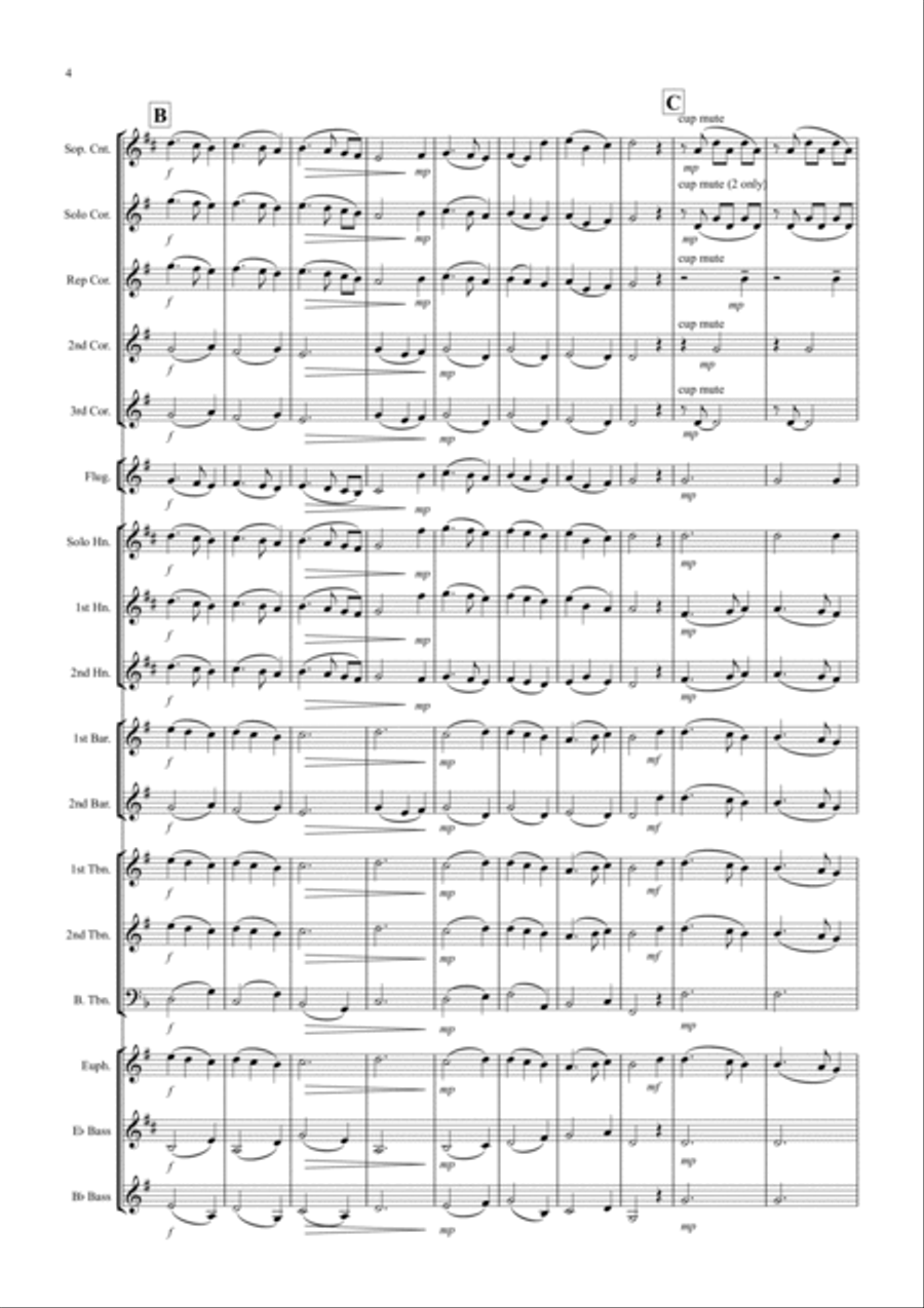 Away In A Manger - (Mueller) Brass Band scores gallery preview page 4