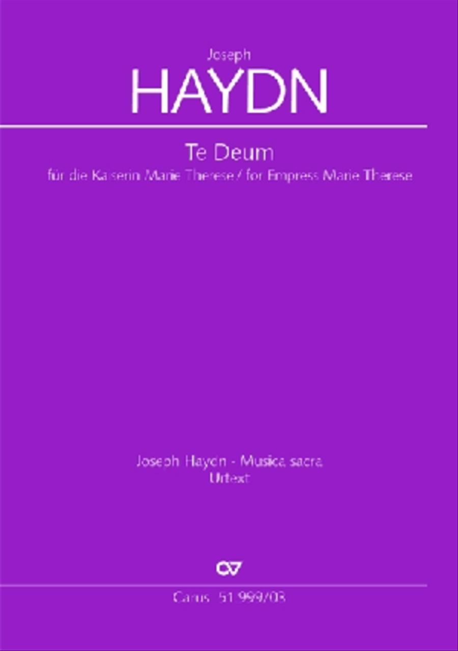 Te Deum 4-Part scores gallery preview page 1