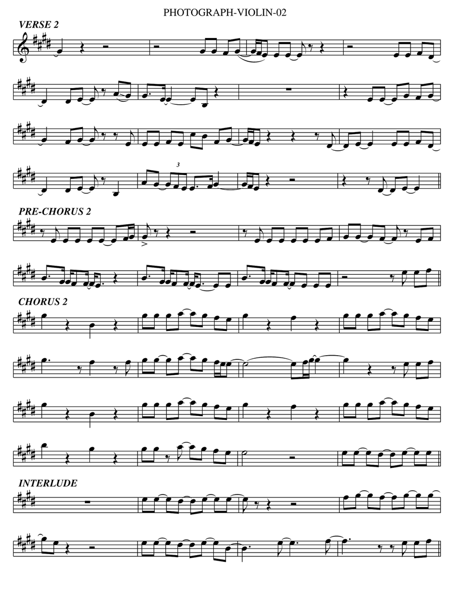 Photograph Violin Solo scores gallery preview page 2