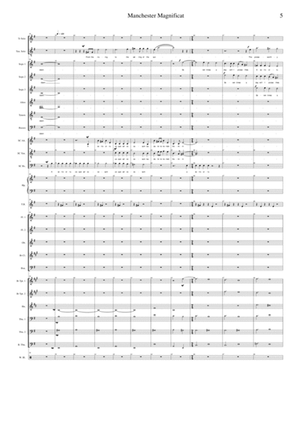 Manchester Magnificat - full orchestral version, score, parts and choral reduction image number null