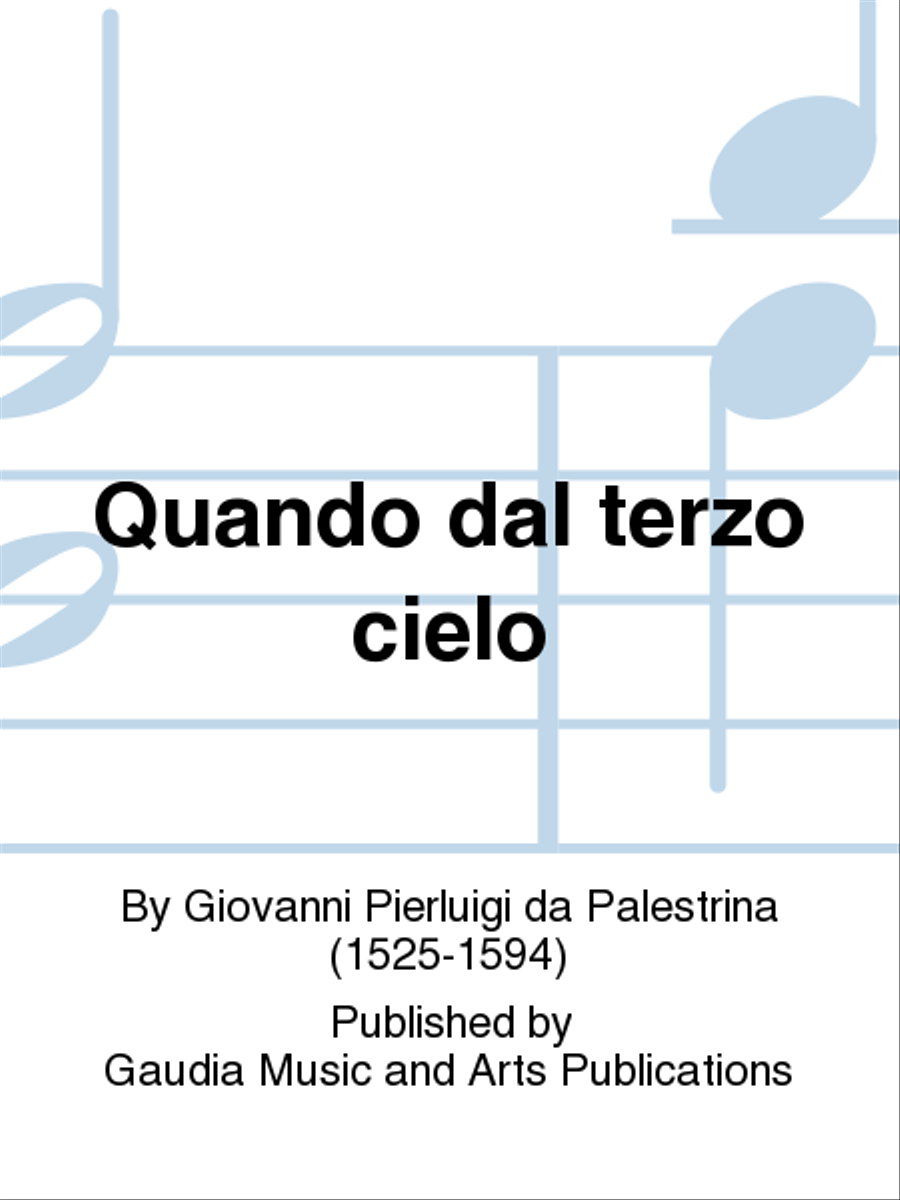 Quando dal terzo cielo Choir scores gallery preview page 1
