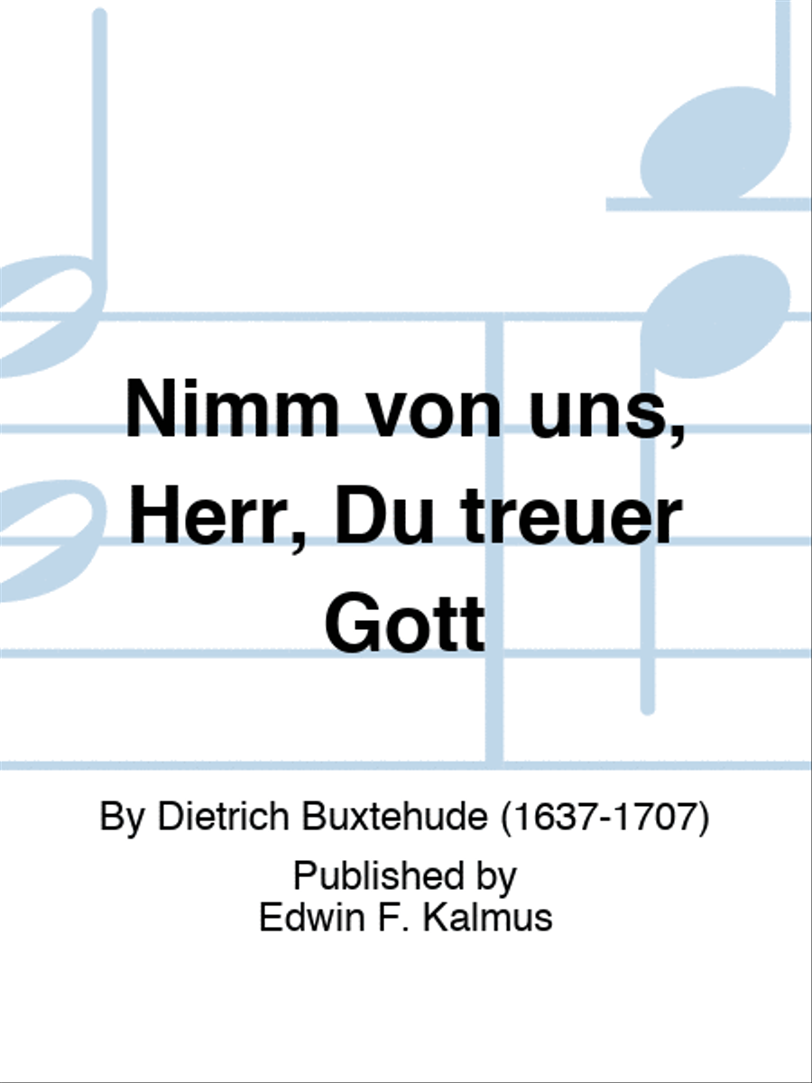 Nimm von uns, Herr, Du treuer Gott Choir scores gallery preview page 1