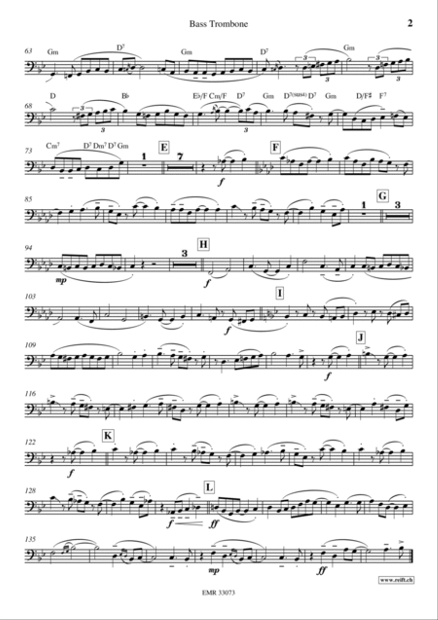 Rondo Alla Turca Trombone scores gallery preview page 3