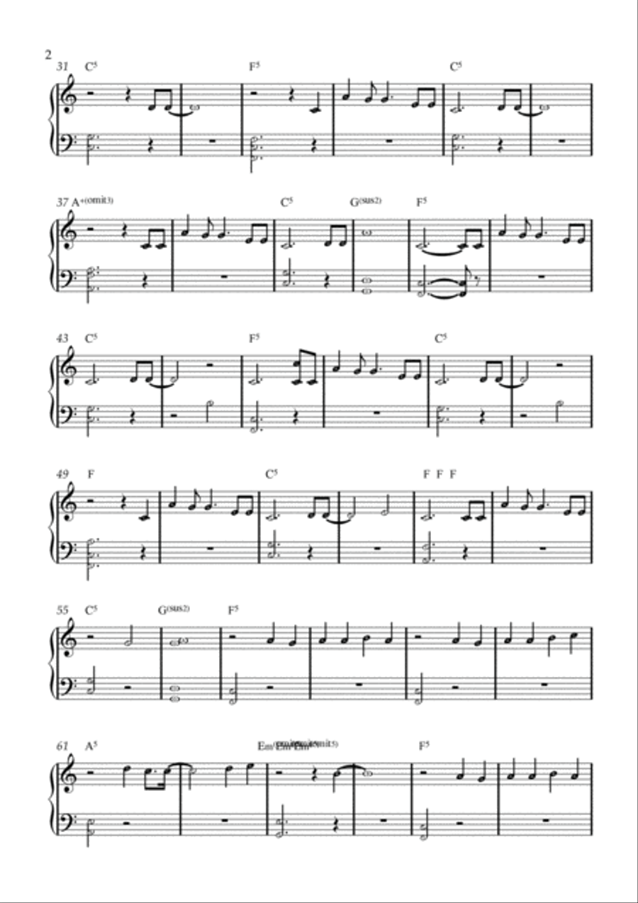 Holy Is The One Holy Is The One Easy Piano scores gallery preview page 2