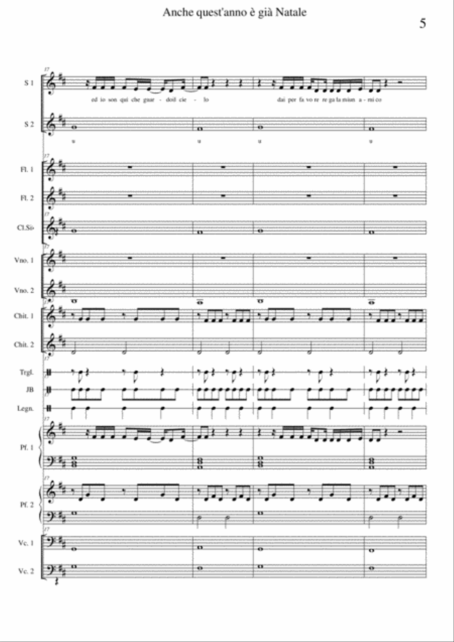 Anche quest'anno è già Natale Choir scores gallery preview page 5