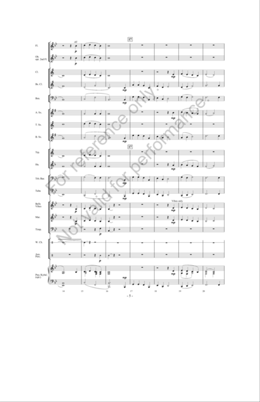 A Song For Peace A Song For Peace Concert Band scores gallery preview page 4
