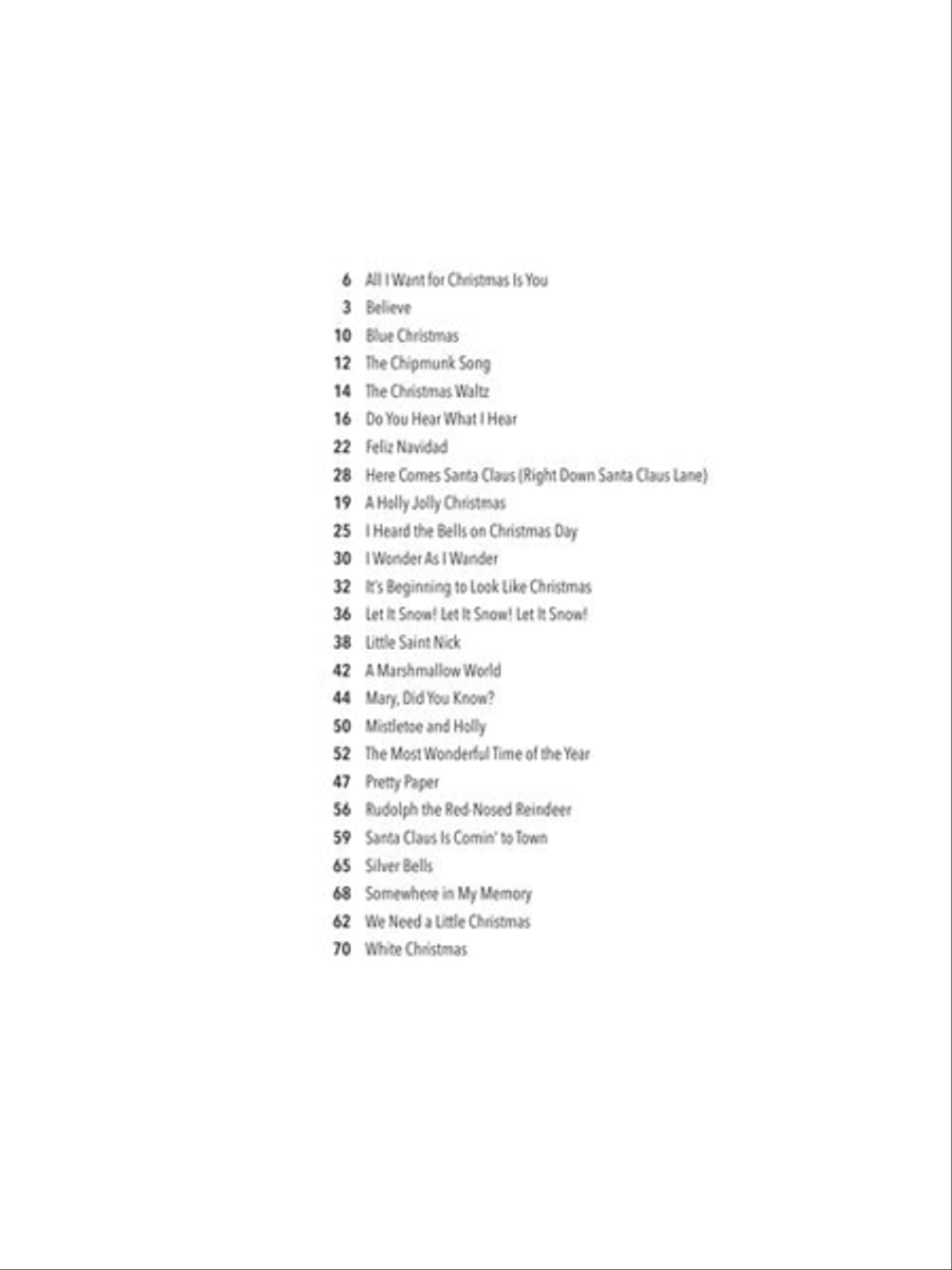 Christmas Songs – In Easy Keys Easy Piano scores gallery preview page 4