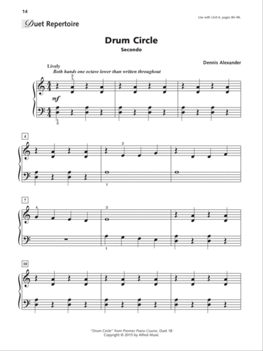 Alfred's Group Piano for Adults -- Ensemble Music Piano Method scores gallery preview page 4