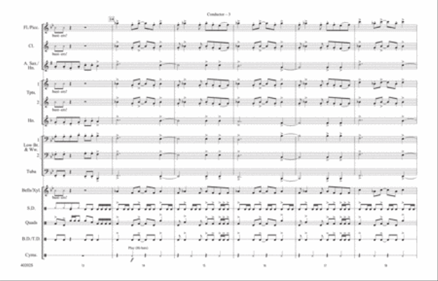 Ghostbusters: Score Marching Band scores gallery preview page 3