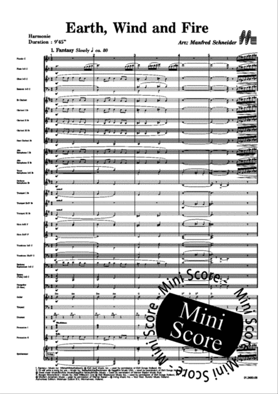 Earth, Wind and Fire Concert Band scores gallery preview page 5