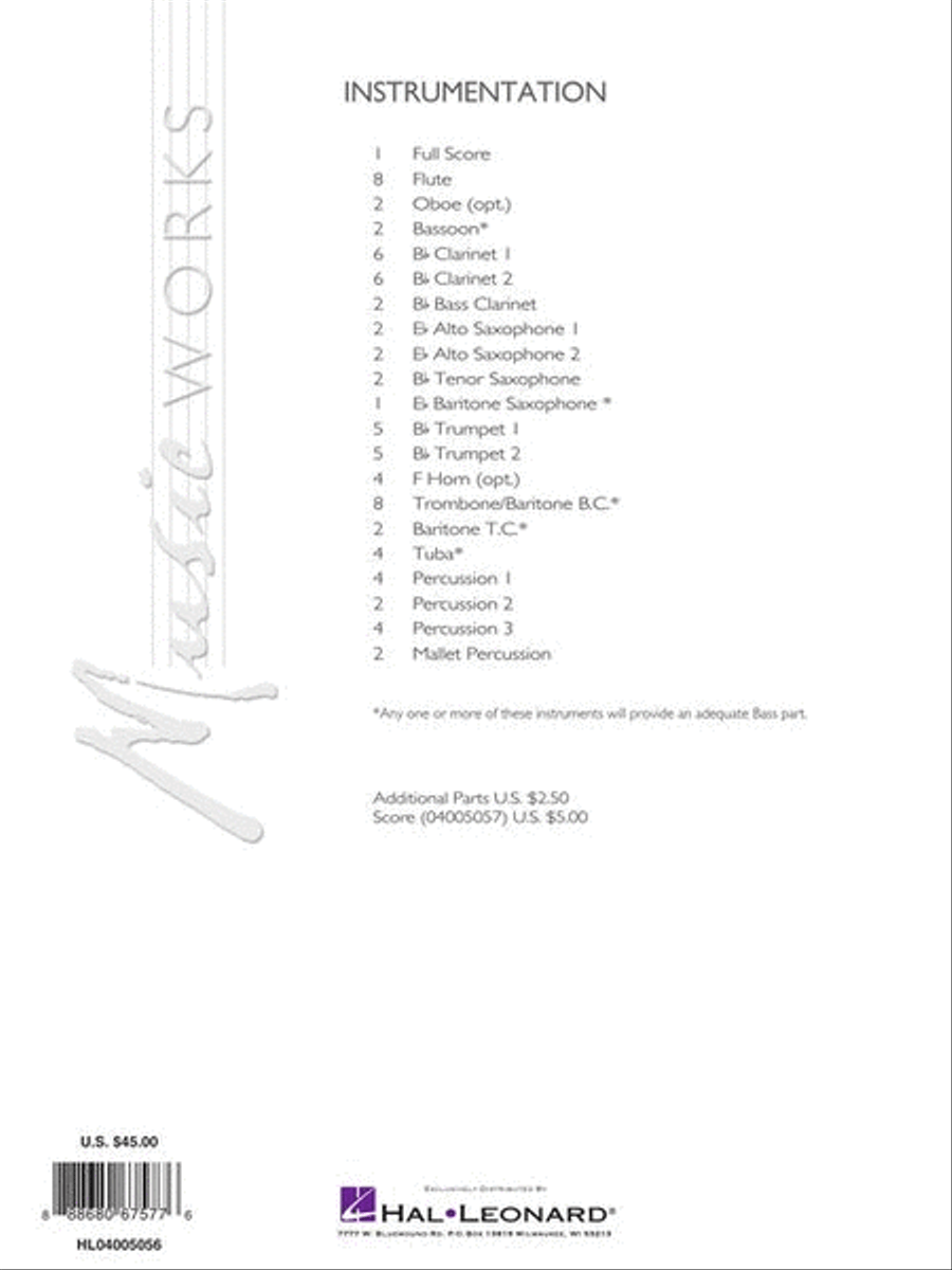 Moai (Song of Ancient Giants) Concert Band scores gallery preview page 8
