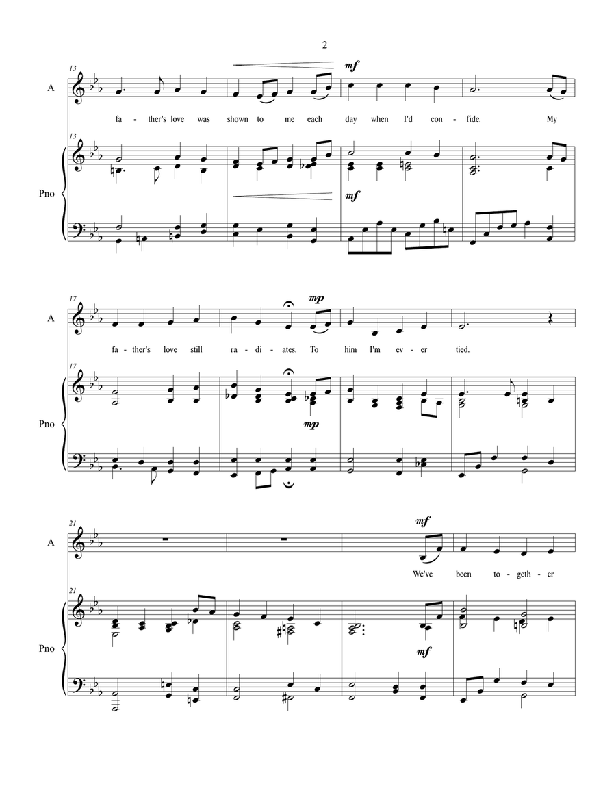 My Father's Love, a Father's Day Tribute Choir scores gallery preview page 3
