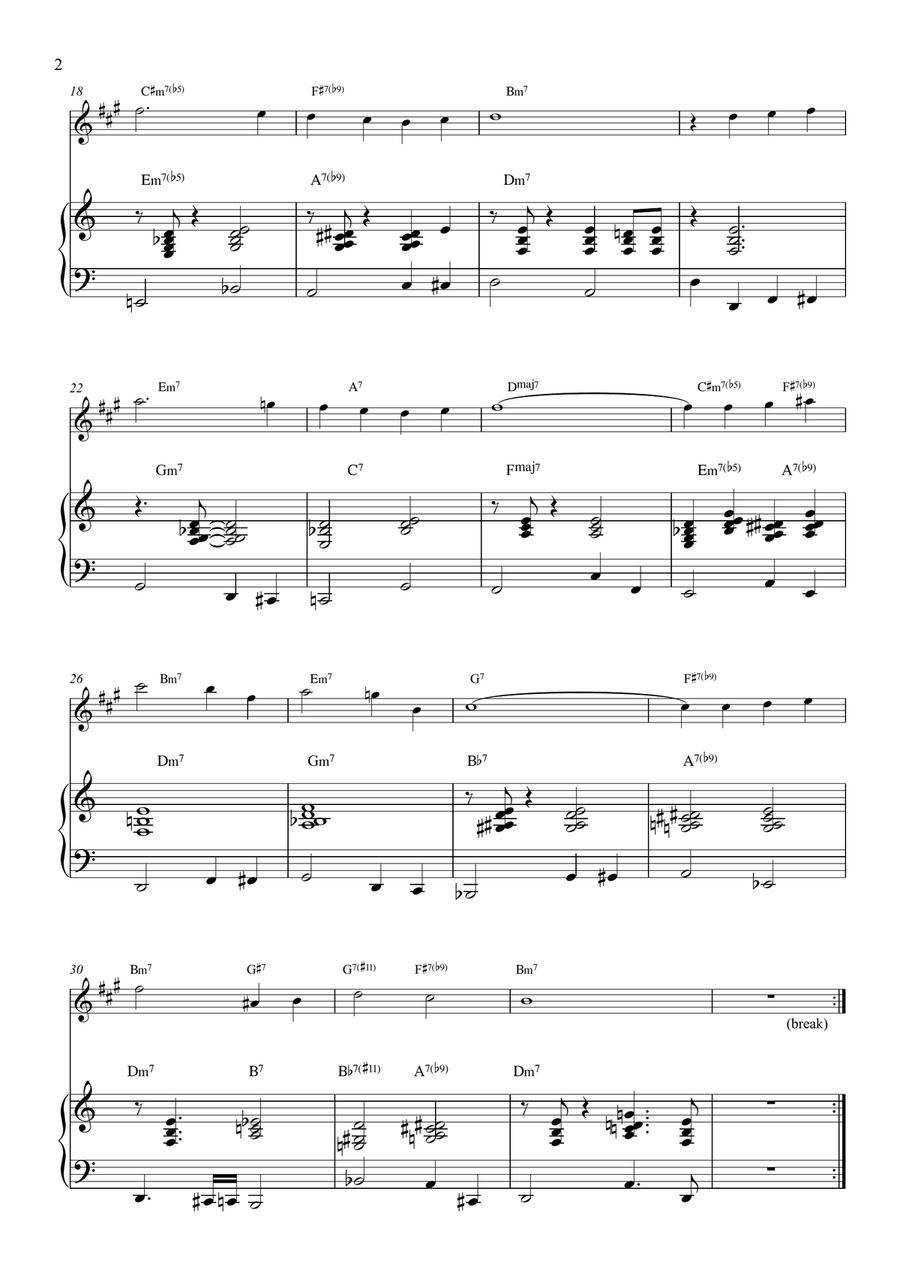 Beautiful Love Alto Saxophone scores gallery preview page 2