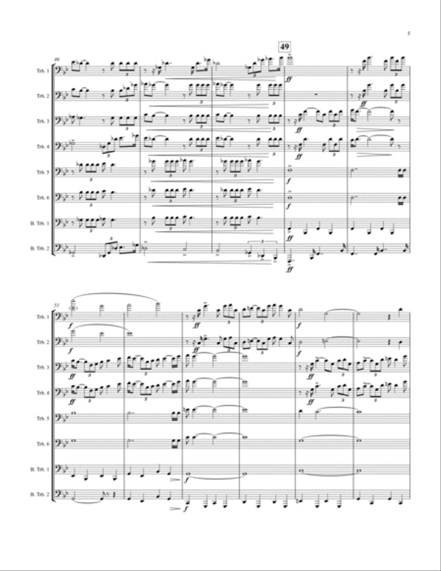 Pines of the Appian Way Bass Trombone scores gallery preview page 6