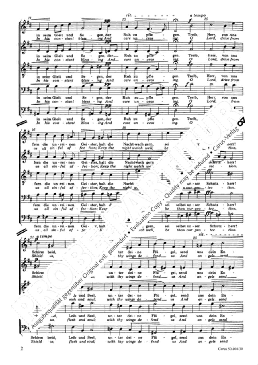 Nachtlied; Der Mond ist aufgegangen Voice scores gallery preview page 3