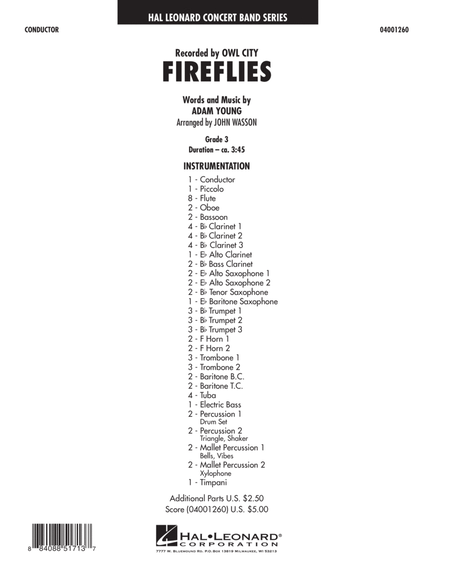 Fireflies - Full Score