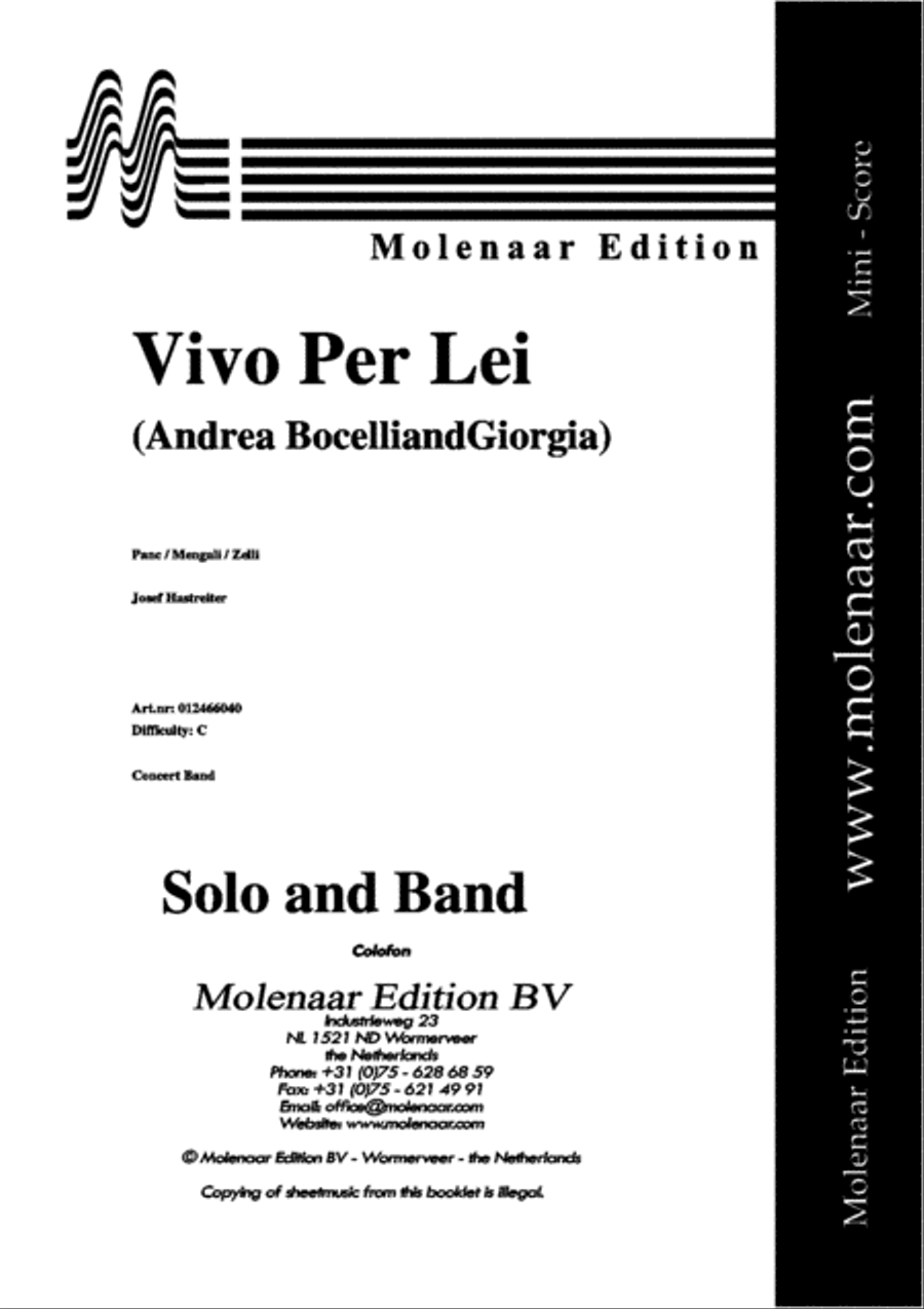 Vivo Per Lei Mixed Choir scores gallery preview page 2