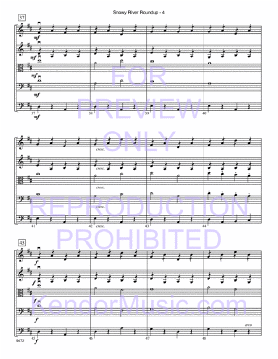 Snowy River Roundup Snowy River Roundup String Orchestra scores gallery preview page 5