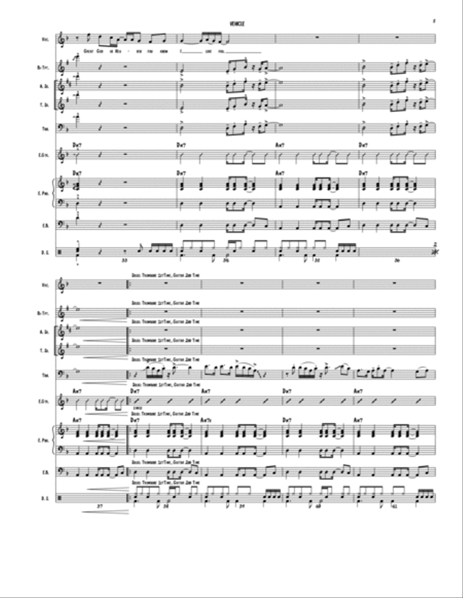 Vehicle Jazz Ensemble scores gallery preview page 5