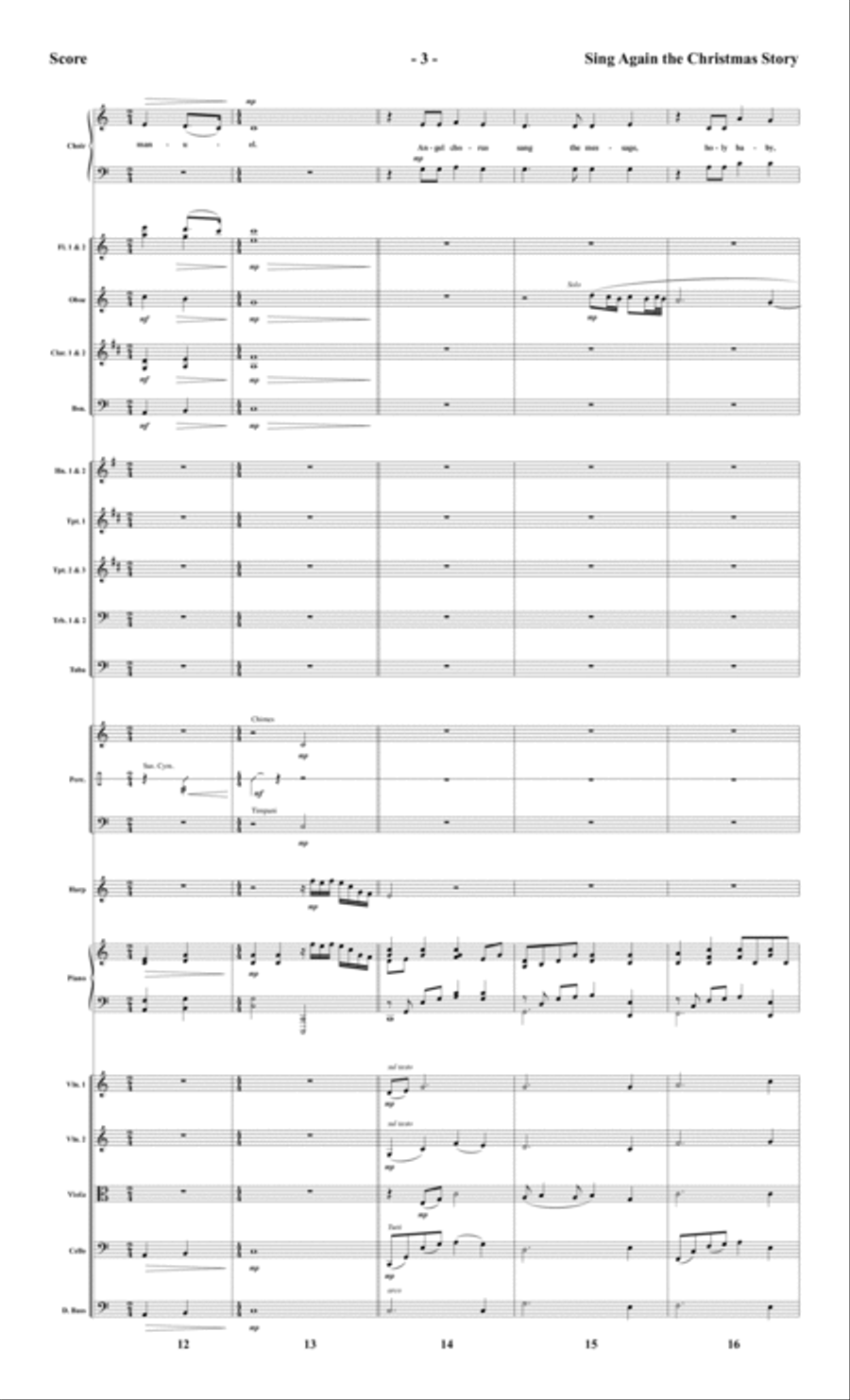 Sing Again the Christmas Story - Orchestral Score and Parts Choir scores gallery preview page 6