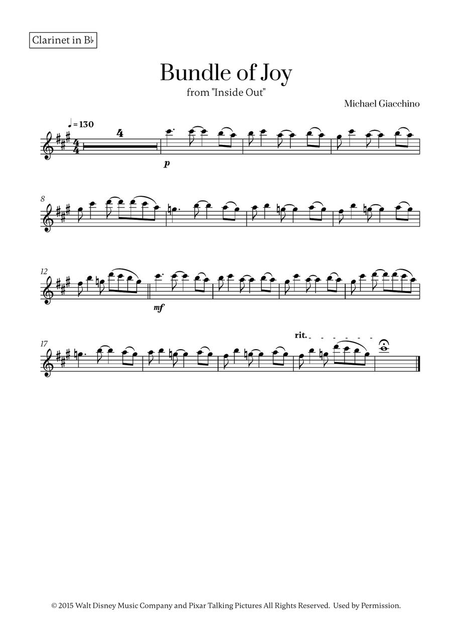 Bundle Of Joy Clarinet Duet scores gallery preview page 2
