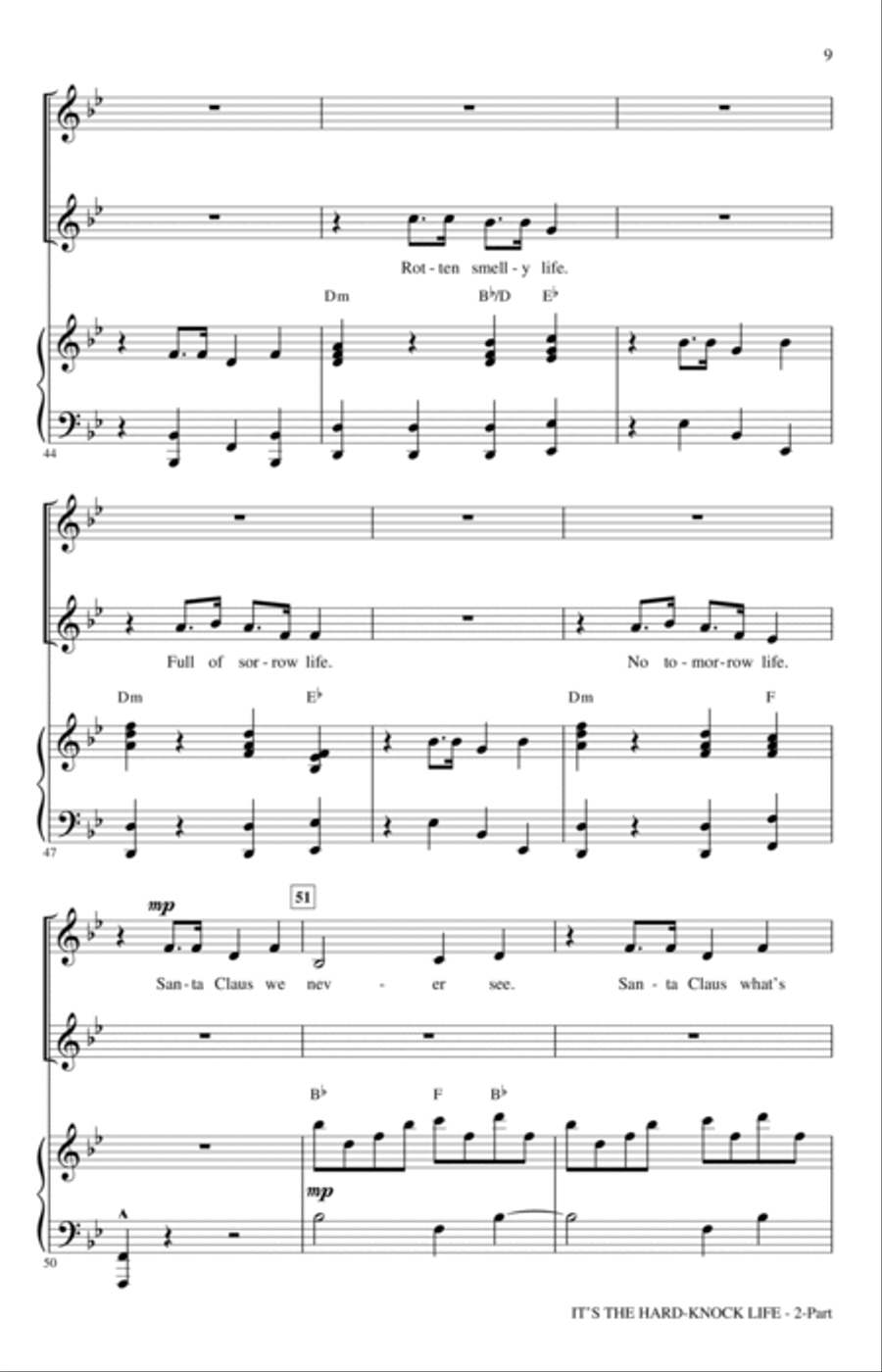 It's The Hard-Knock Life (from Annie) (arr. Mac Huff) 2-Part scores gallery preview page 7