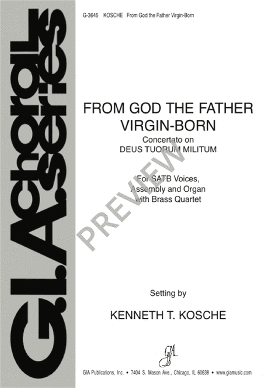 From God the Father, Virgin-Born 4-Part scores gallery preview page 2